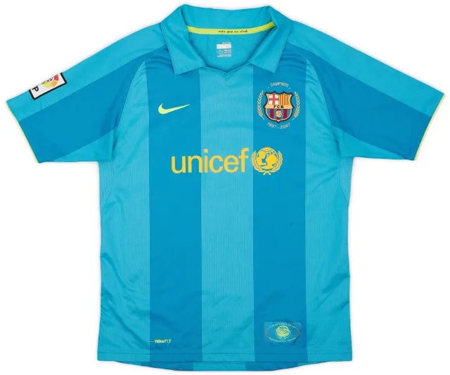 Nike 2007-09 Barcelona Away Shirt - 9/10 - (XL.Boys)