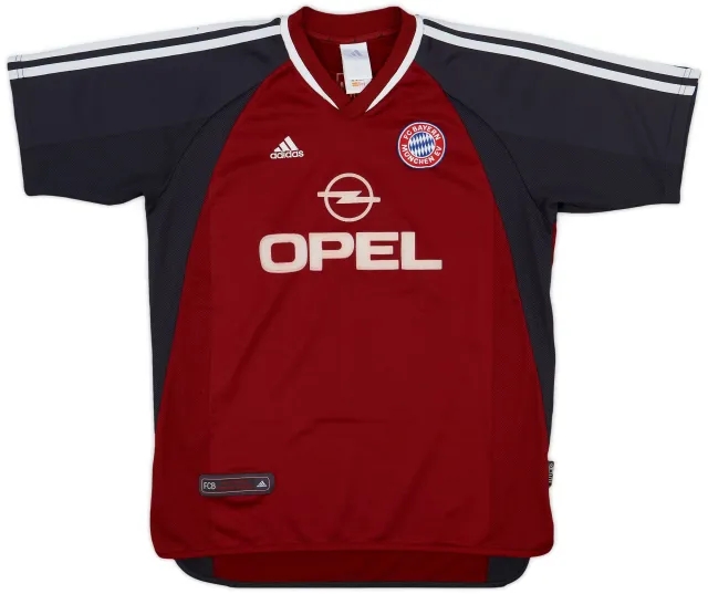 adidas 2001-02 Bayern Munich Home Shirt - 7/10 - (XL.Boys)