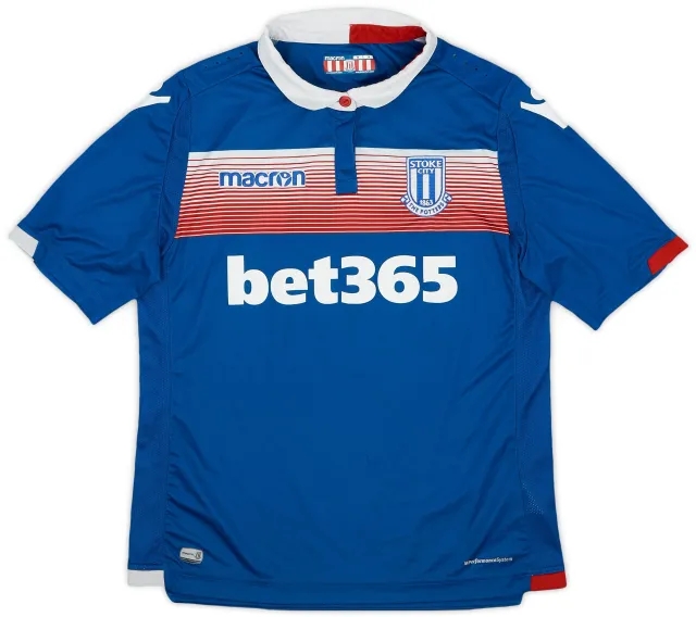 Macron 2017-18 Stoke City Away Shirt - 9/10 - (L.Boys)