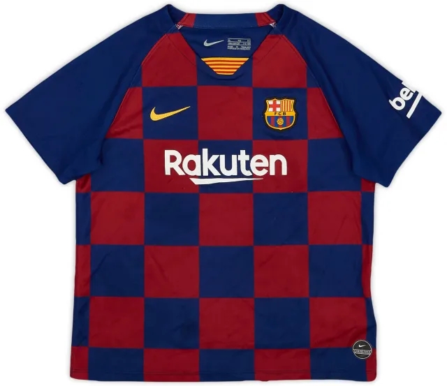Nike 2019-20 Barcelona Home Shirt - 9/10 - (7-8 Years)