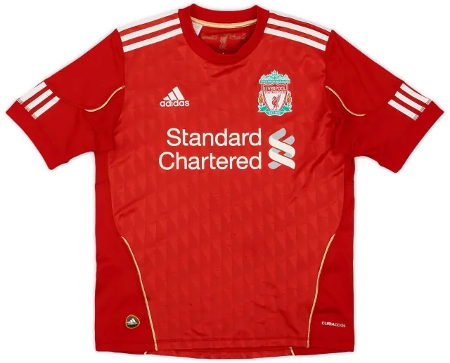 adidas 2010-12 Liverpool Home Shirt - 6/10 - (L.Boys)