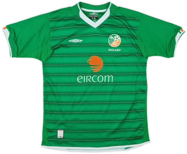 Umbro 2003-04 Ireland Home Shirt - 7/10 - (L.Boys)