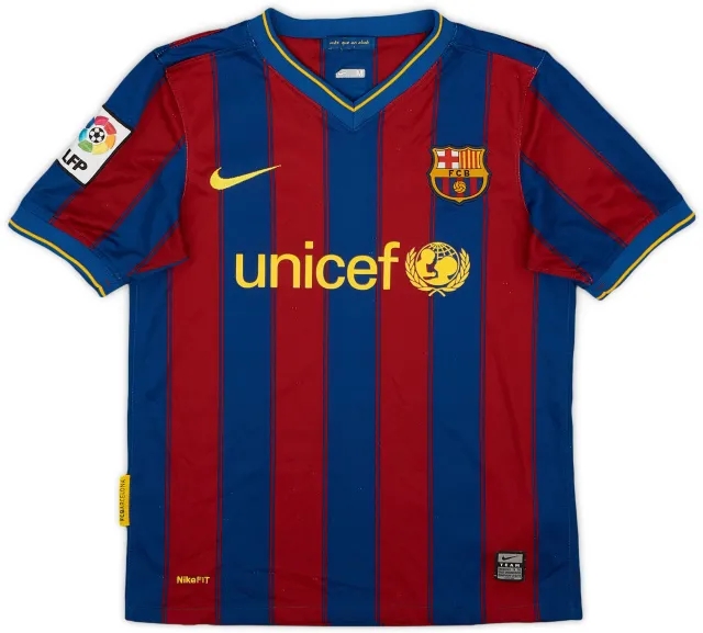 Nike 2009-10 Barcelona Home Shirt - 8/10 - (M.Boys)