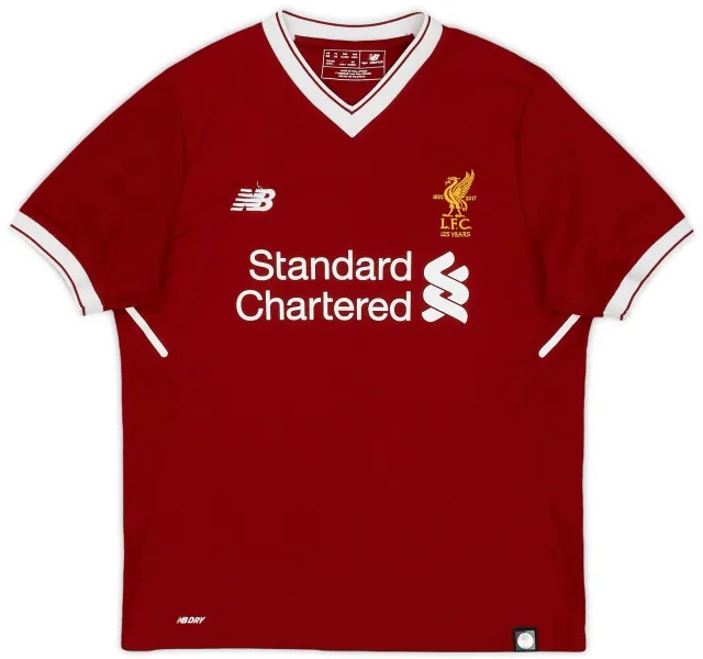 NewBalance 2017-18 Liverpool 125 Years Home Shirt - 8/10 - (L.Boys)