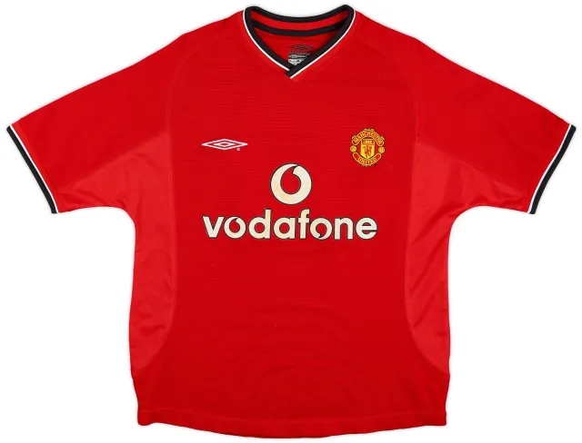 Umbro 2000-02 Manchester United Home Shirt #10 - 7/10 - (XL.Boys)