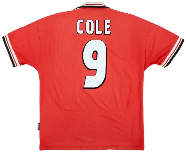 Umbro 1998-00 Manchester United Home Shirt Cole #9 - 5/10 - (L)
