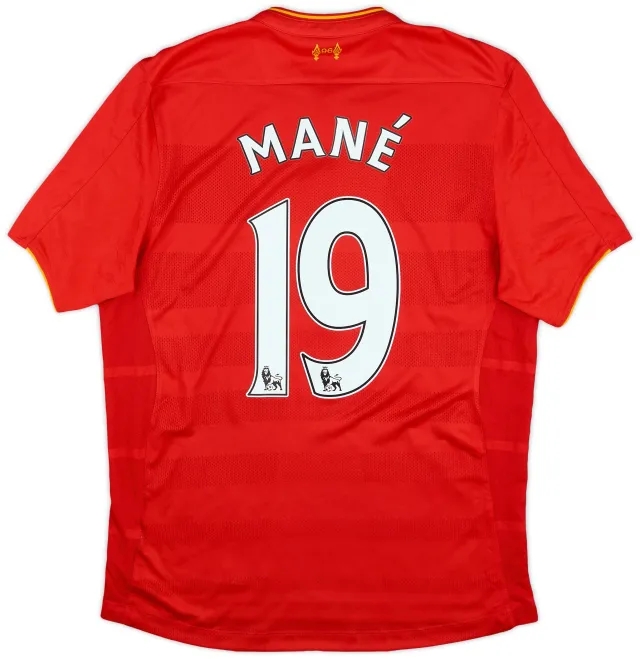 NewBalance 2016-17 Liverpool Home Shirt Mane #19 - 7/10 - (M)