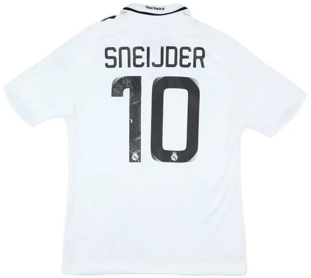 adidas 2008-09 Real Madrid Home Shirt Sneijder #10 - 5/10 - (M)