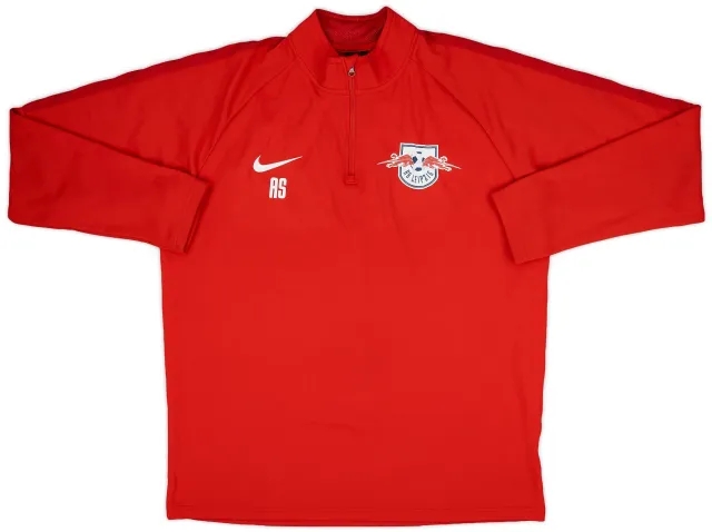 2018-19 Red Bull Leipzig Staff Issue Nike 1/4 Zip Drill Top 'AS' - 6/10 - (L)