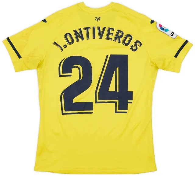Joma 2019-20 Villarreal Home Shirt J. Ontiveros #24 - 5/10 - (S)
