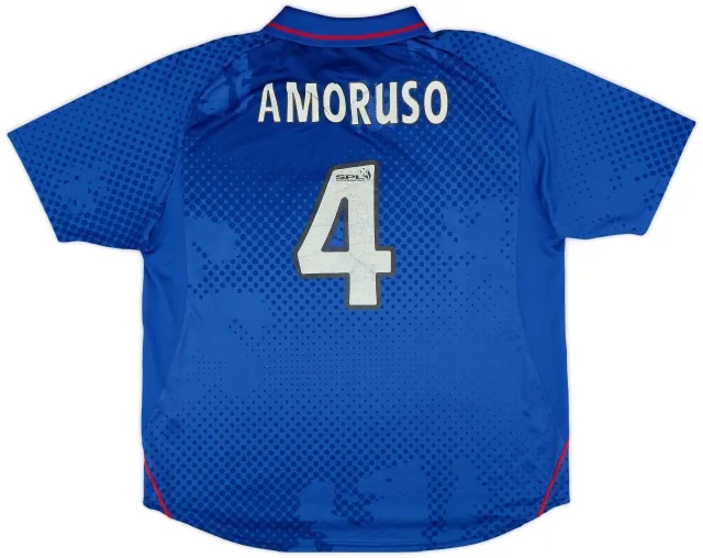 Diadora 2002-03 Rangers Home Shirt Amoruso #4 - 5/10 - (XXL)