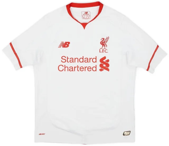 NewBalance 2015-16 Liverpool Away Shirt - 6/10 - (L.Boys)