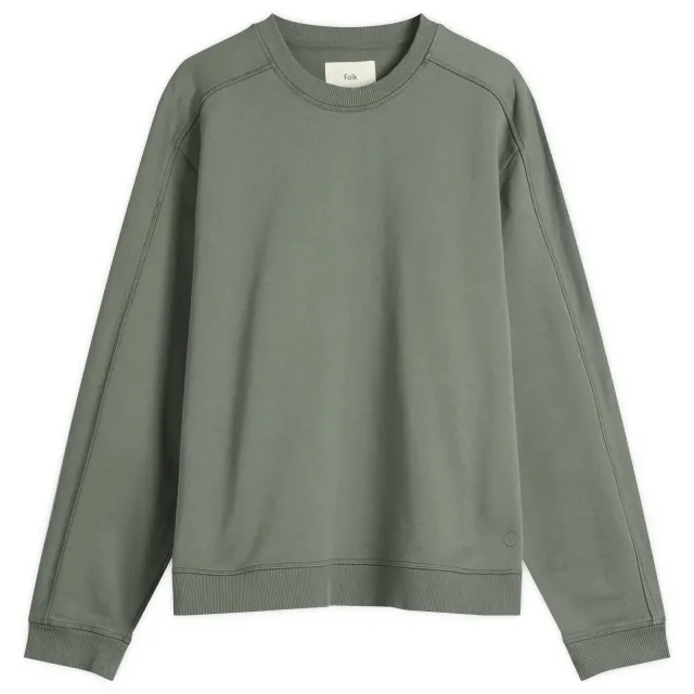 Folk Men's Prism Sweat Dark Sage