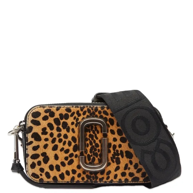 Marc Jacobs Women's The Cheetah Haircalf Snapshot Black Multi