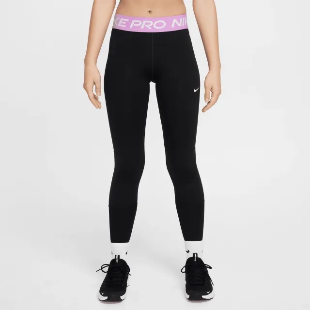 Nike Pro Dri-FIT Older Kids' (Girls') Leggings - Black - Polyester/Elastane
