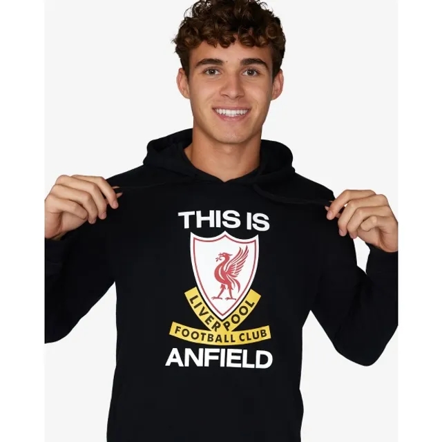 Liverpool FC LFC Mens This Is Anfield Hoody Black