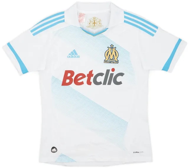adidas 2011-12 Olympique Marseille Home Shirt - 6/10 - (L.Boys)