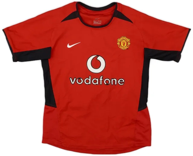 Nike 2002-04 Manchester United Home Shirt - 7/10 - (S.Boys)