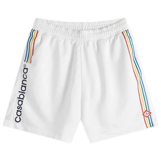 Casablanca Men's Football Shorts Off-White
