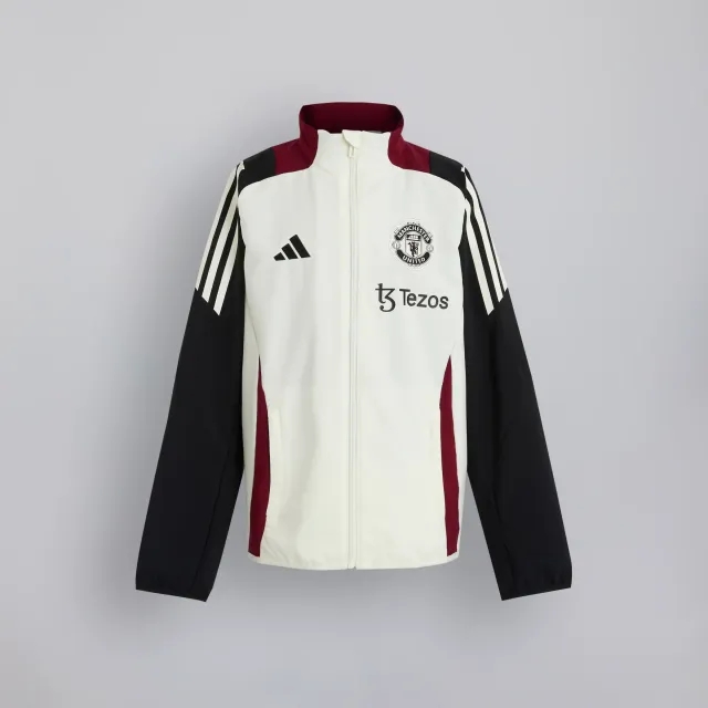 adidas Manchester United Kids Tiro 24 Presentation Jacket Top White