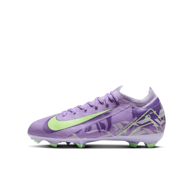 Nike Air Zoom Mercurial Vapor 16 Pro Fg United - Purple Agate/Barely Volt Kids - ['Purple']