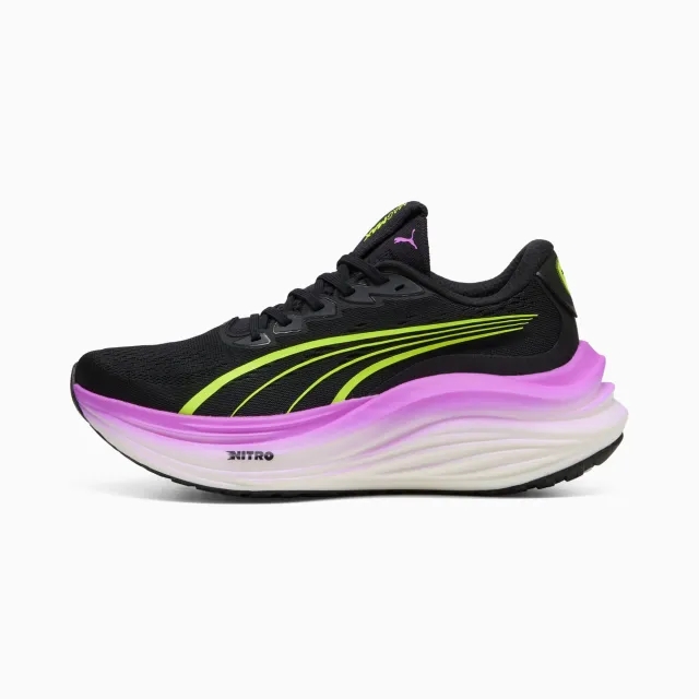 PUMA Magmax Nitro™ Running Shoes Women, Black/Yellow Alert