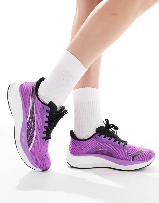 PUMA Women's Velocity NITRO 3 Road Running Shoes - Pure Magenta - UK 8 - Pink