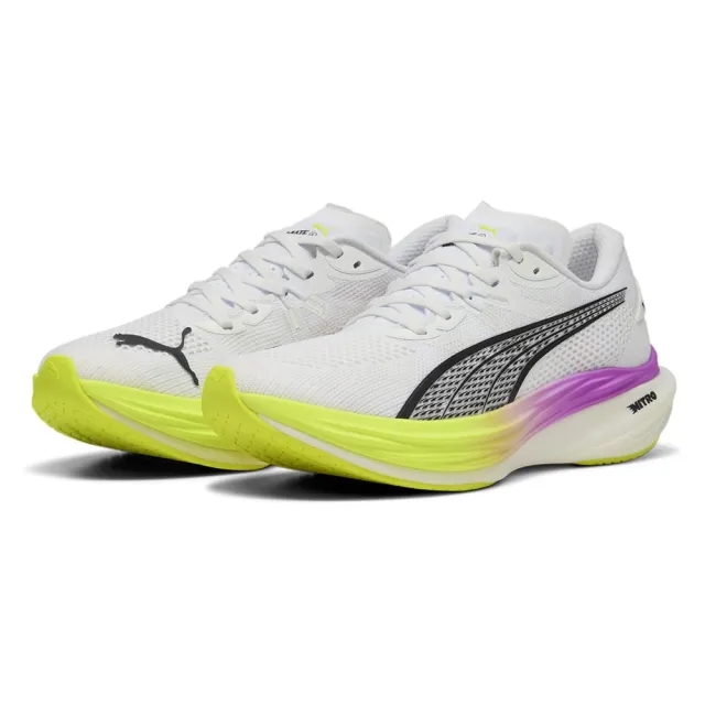 PUMA Deviate Nitro™ 3 Running Shoes Men, White/Yellow Alert/Pure Magenta