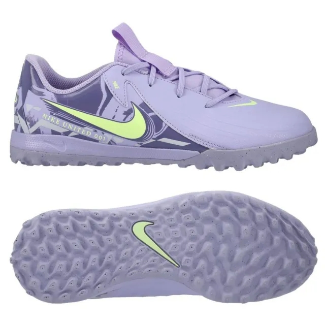 Nike Phantom Gx Ii Academy Tf United - Purple Agate/Barely Volt Kids - ['Purple']