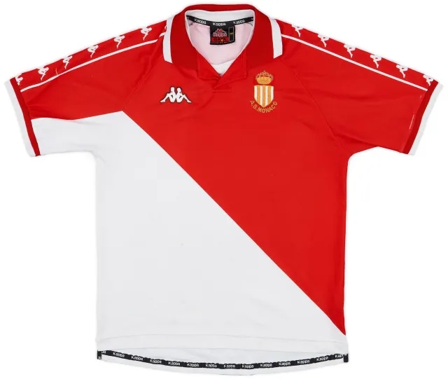 Kappa 2000-01 Monaco Home Shirt - 5/10 - (L)