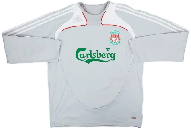 2008-09 Liverpool adidas Sweat Top - 8/10 - (M)