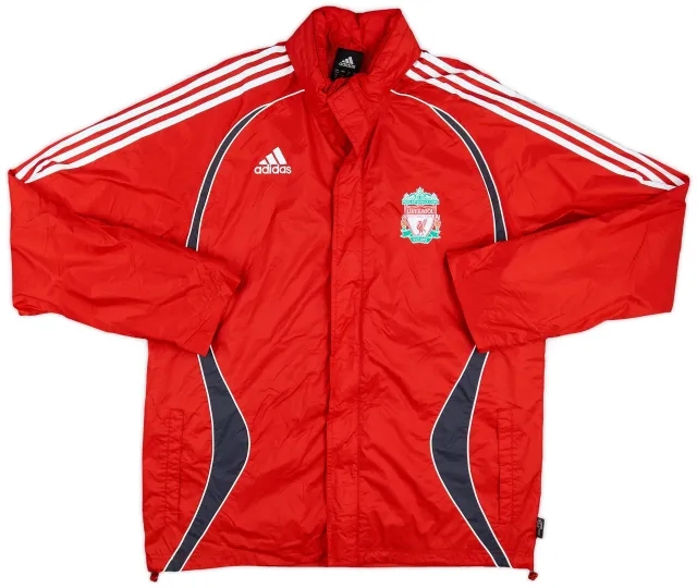2006-07 Liverpool adidas Hooded Rain Jacket - 10/10 - (M)
