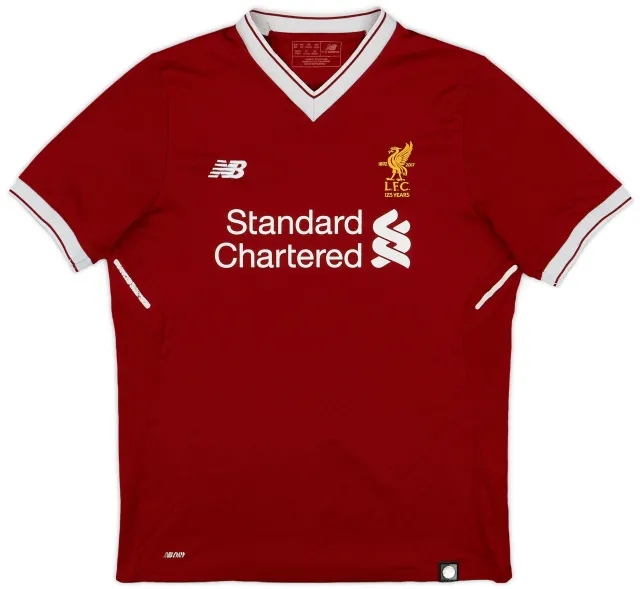 NewBalance 2017-18 Liverpool 125 Years Home Shirt - 6/10 - (XL.Boys)