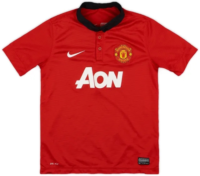 Nike 2013-14 Manchester United Home Shirt - 8/10 - (M.Boys)