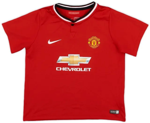 Nike 2014-15 Manchester United Home Shirt - 9/10 - (7-8 Years)