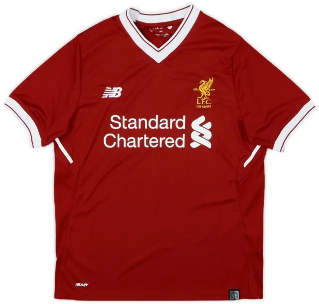 NewBalance 2017-18 Liverpool 125 Years Home Shirt - 8/10 - (L.Boys)