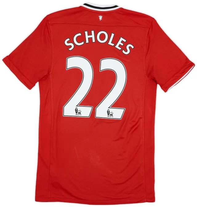 Nike 2011-12 Manchester United Home Shirt Scholes #22 - 7/10 - (S)