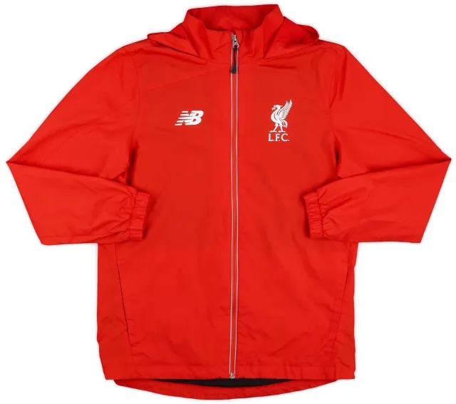 2015-16 Liverpool New Balance Hooded Rain Jacket - 8/10 - (S)