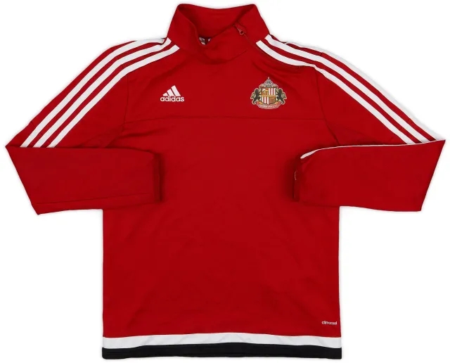 2015-16 Sunderland adidas 1/4 Zip Training Top - 9/10 - (M.Boys)