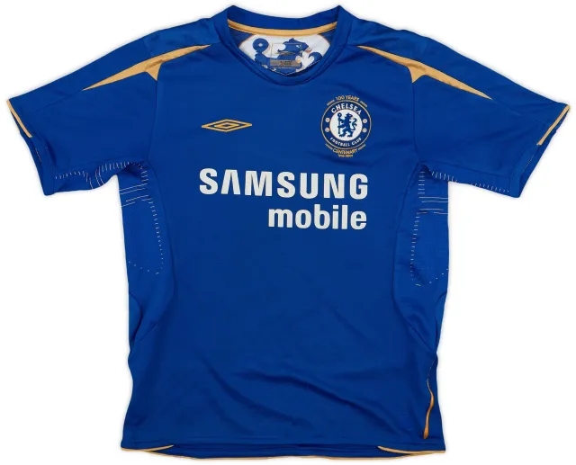 Umbro 2005-06 Chelsea Centenary Home Shirt - 8/10 - (M.Boys)