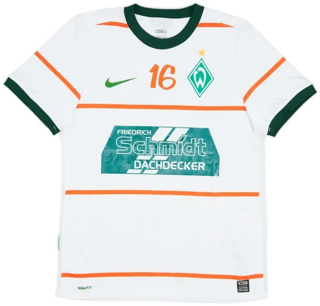 Nike 2009-10 Werder Bremen Youth Away Shirt #16 - 7/10 - (S)