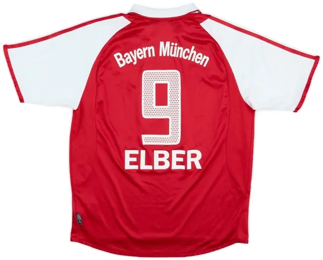 adidas 2003-04 Bayern Munich Home Shirt Elber #9 - 7/10 - (XL.Boys)