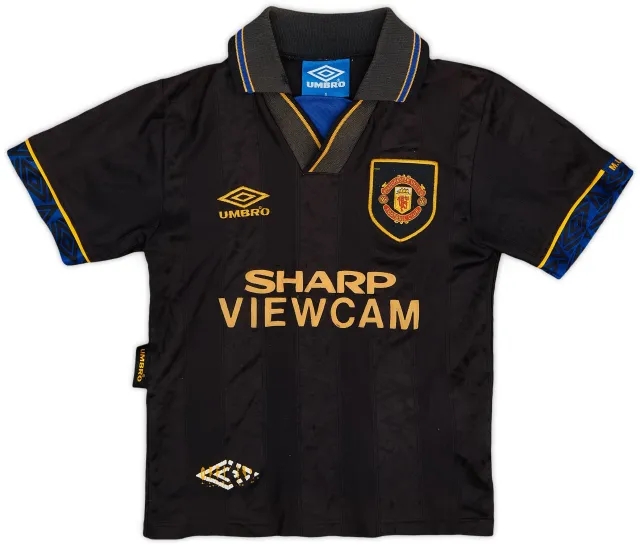 Umbro 1993-95 Manchester United Away Shirt - 4/10 - (S.Boys)