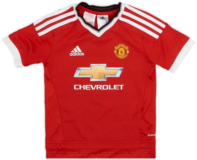 adidas 2015-16 Manchester United Home Shirt - 8/10 - (5-6 Years)