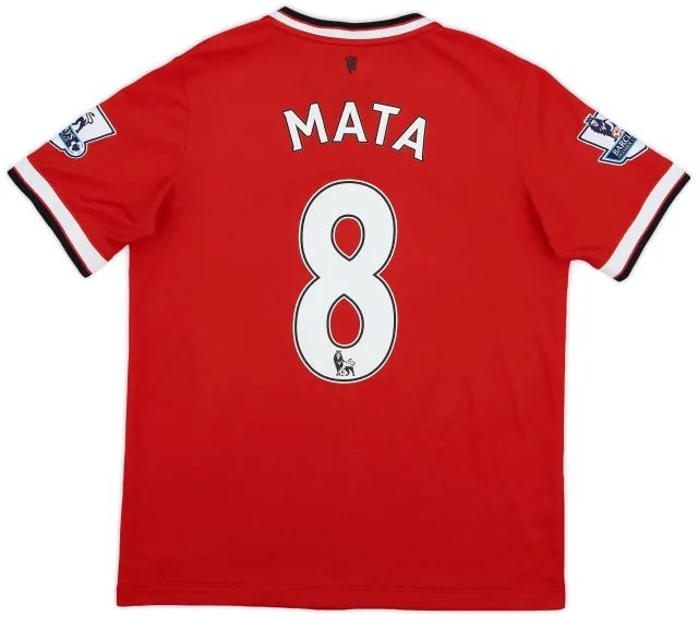Nike 2014-15 Manchester United Home Shirt Mata #8 - 6/10 - (XL.Boys)