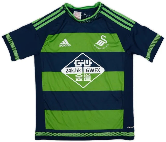adidas 2015-16 Swansea Away Shirt - 6/10 - (L.Boys)
