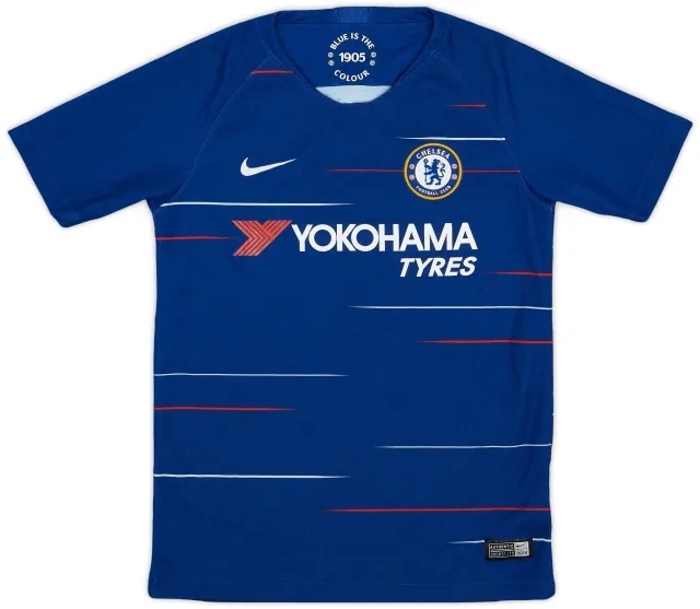 Nike 2018-19 Chelsea Home Shirt - 8/10 - (M.Boys)