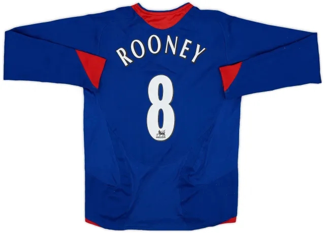 Nike 2005-06 Manchester United Away L/S Shirt Rooney #8 - 8/10 - (S.Boys)