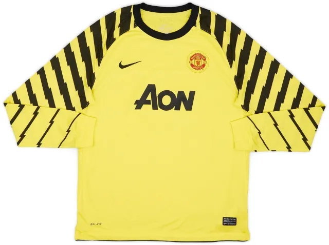 Nike 2010-11 Manchester United Yellow GK Shirt - 8/10 - (XL.Boys)