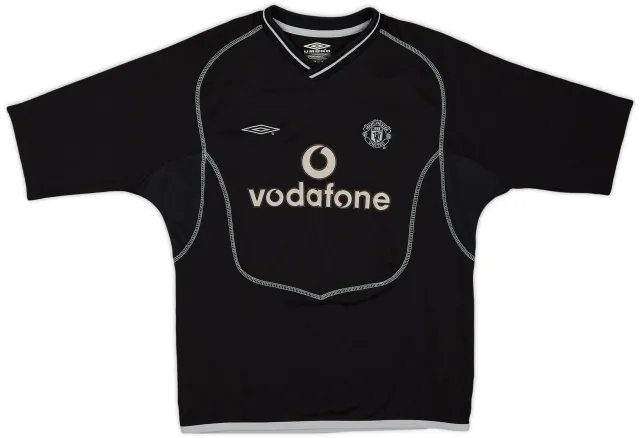 Umbro 2000-02 Manchester United GK S/S Shirt - 8/10 - (L.Boys)